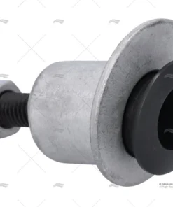 SOPORTE PALO C/FILETAJE NEGRO 40mm INOX MARINE TOWN